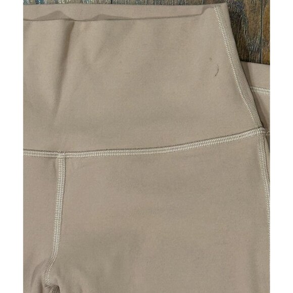 Lululemon Size 6 High-Waisted Nude Yoga Leggings - Picture 8 of 9